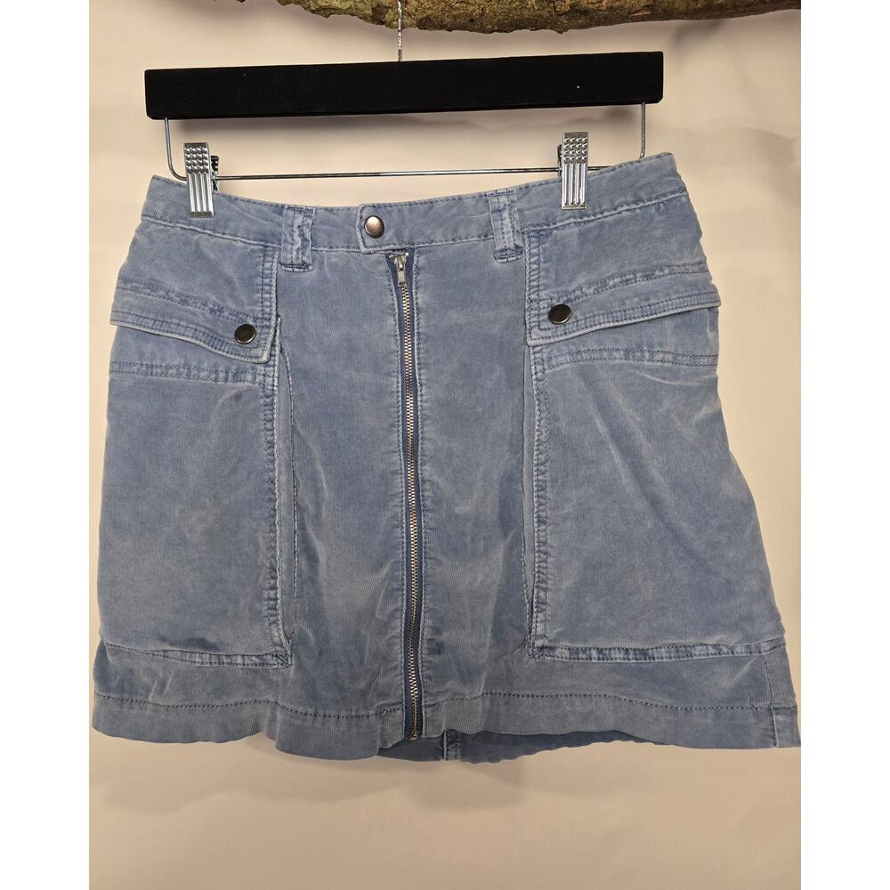 Free People Cargo Corduroy Mini Skirt Size 8